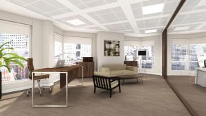 Innovative corner office interior design by CCWS London