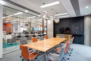 Currency Cloud meeting room and work areas