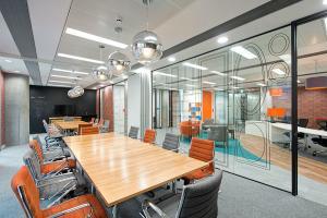 Currency Cloud view of extended meeting room