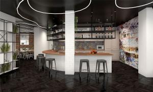 Office kitchen and dining area interior design by CCWS London