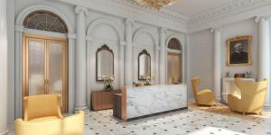 Reception lounge interior design by CCWS office designers in London