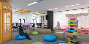 King office staff games area concept design by CCWS London