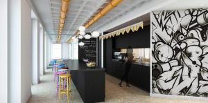 King office dining area concept design by CCWS London